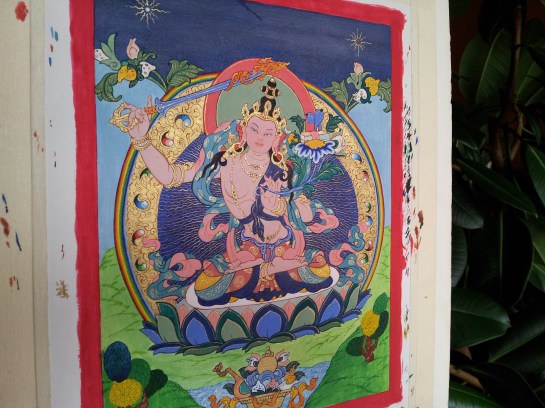 Manjusri thangka